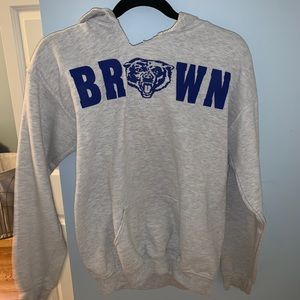 brown hoodie